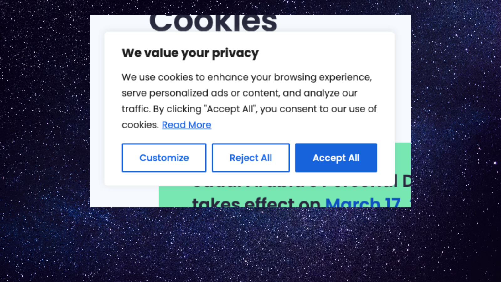 Should I "accept" on cookie