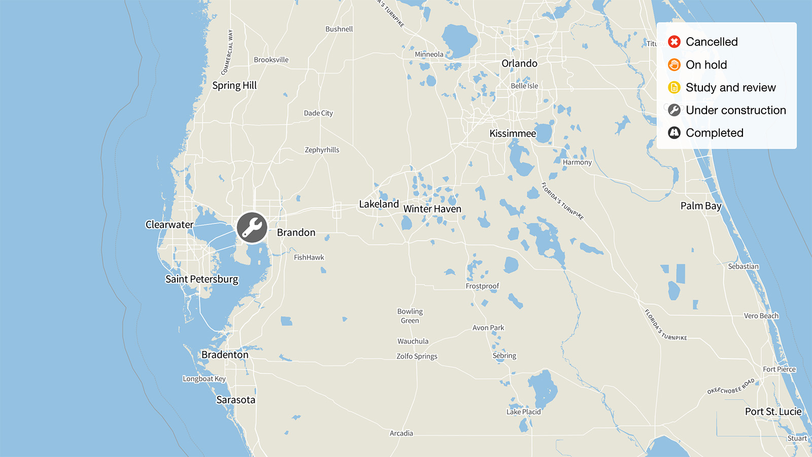 Map of Hillsborough County, Florida showing cities, highways & important  places. Check Where is Hillsborough County… in 2023